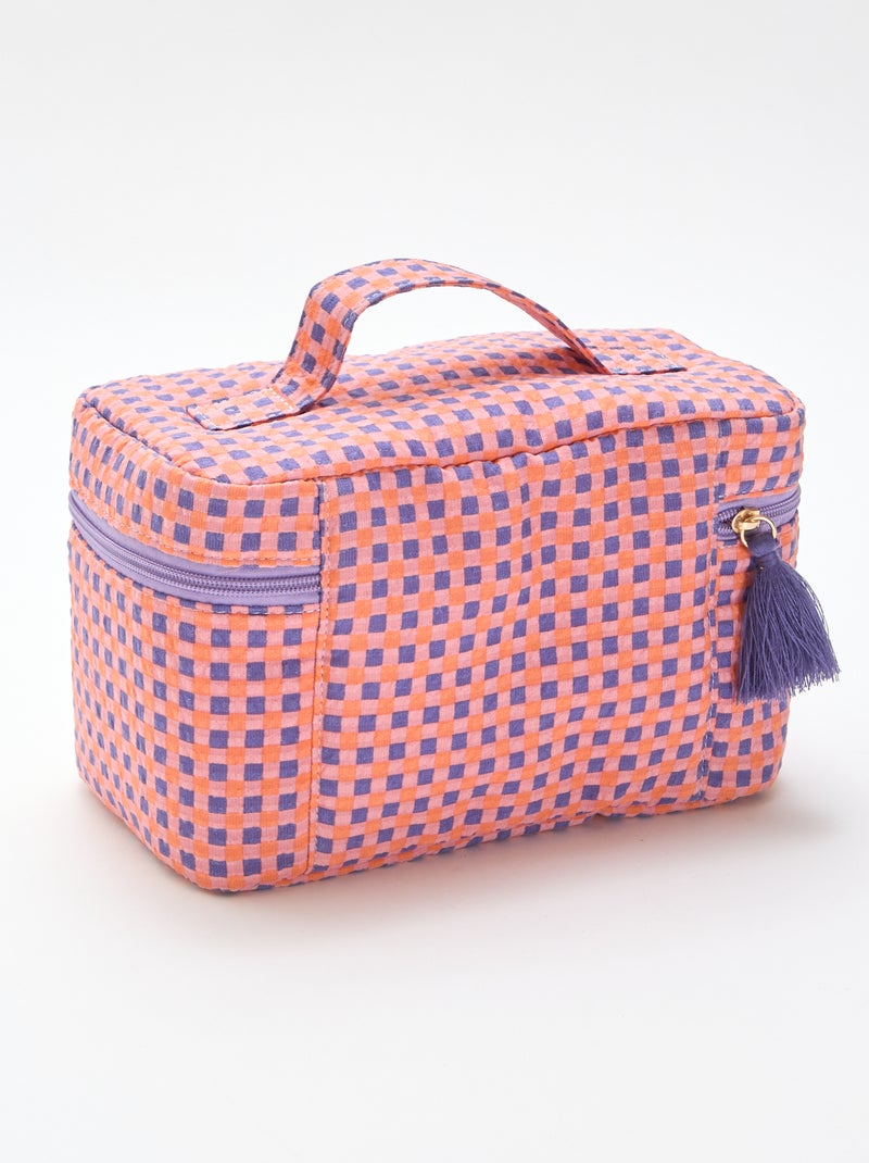 Necessaire com padrões Violeta - Kiabi