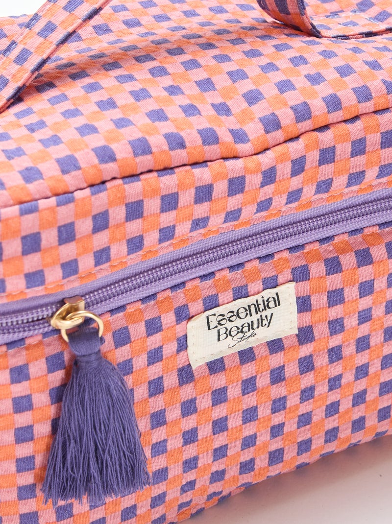 Necessaire com padrões Violeta - Kiabi