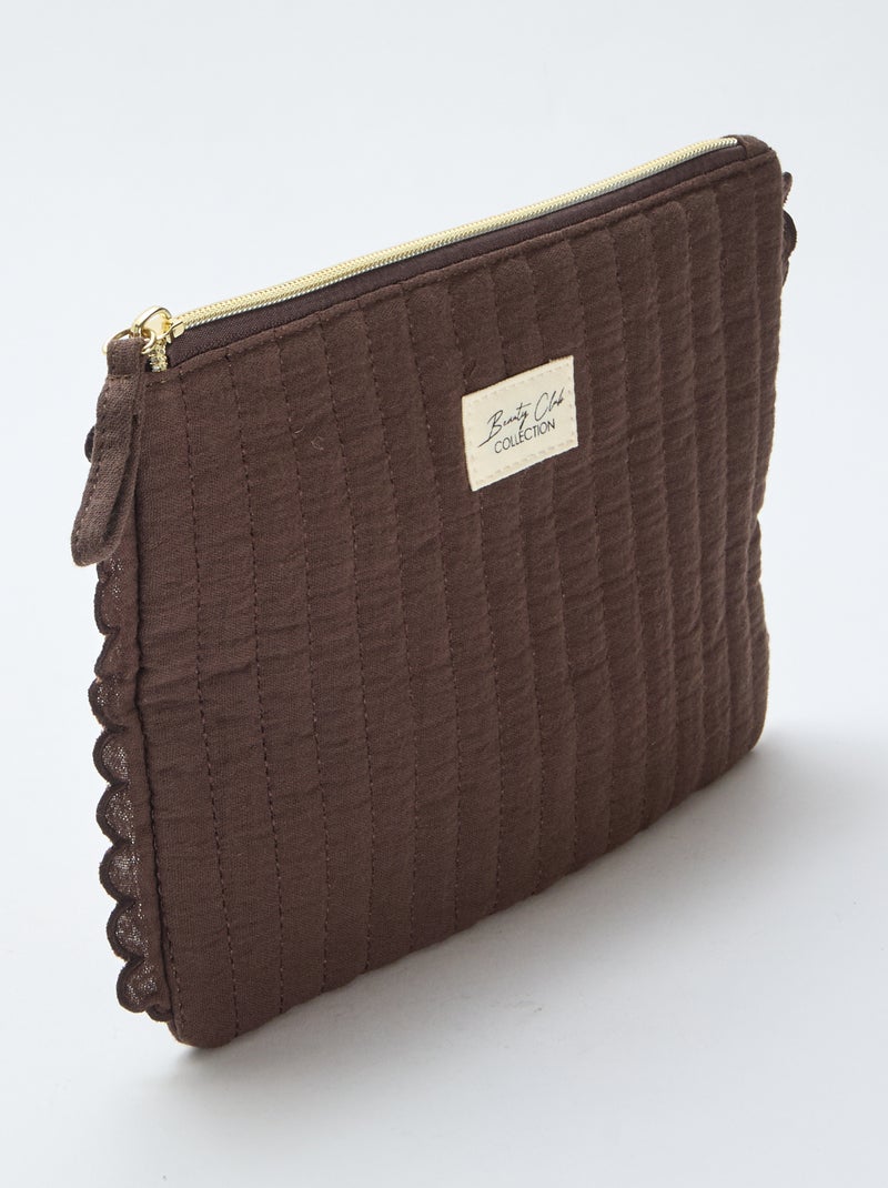 Necessaire de arrumação Castanho - Kiabi