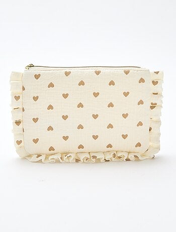 Necessaire de toilette em gaze de algodão