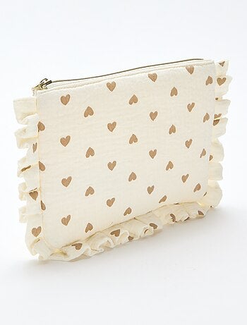 Necessaire de toilette em gaze de algodão