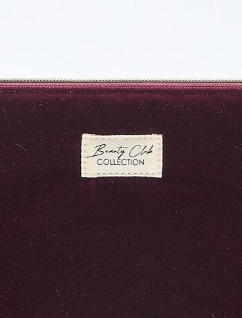 Necessaire de toilette em veludo