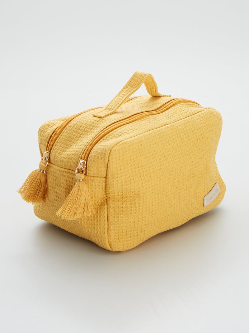 Nécessaire em ninho de abelha AMARELO - Kiabi