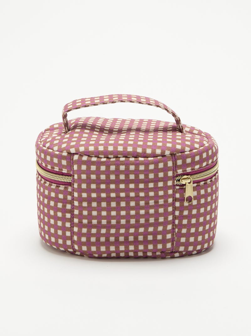 Necessaire estampada Castanho - Kiabi