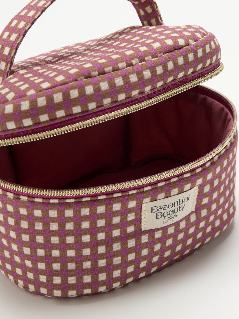 Necessaire estampada Castanho - Kiabi