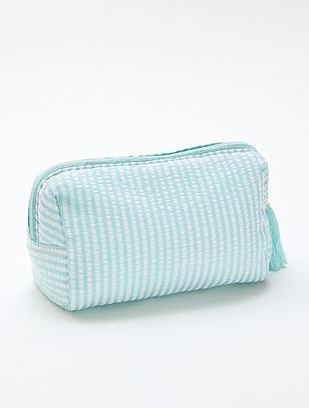 Necessaire estampada com zíper