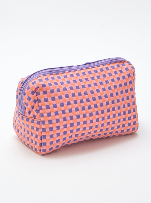 Necessaire estampada e com zíper - Kiabi