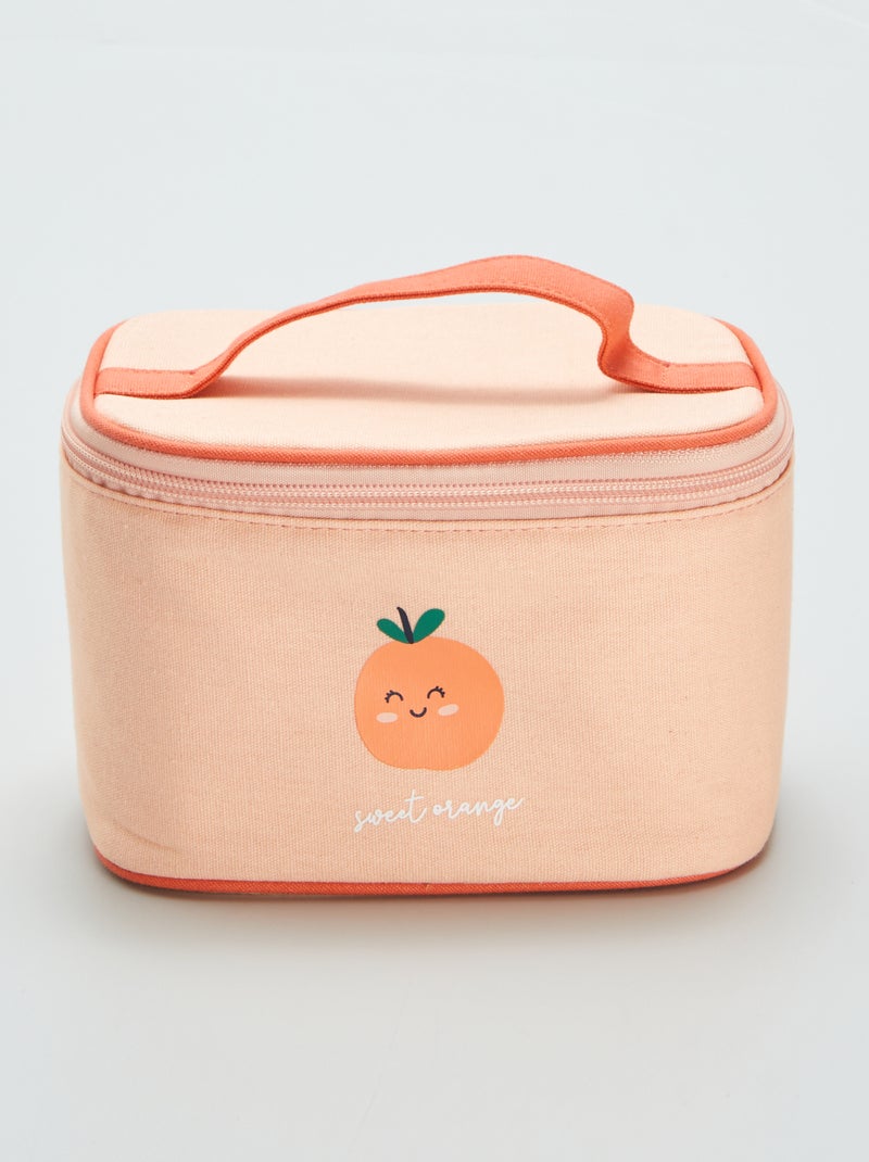 Nécessaire estampado laranja LARANJA - Kiabi