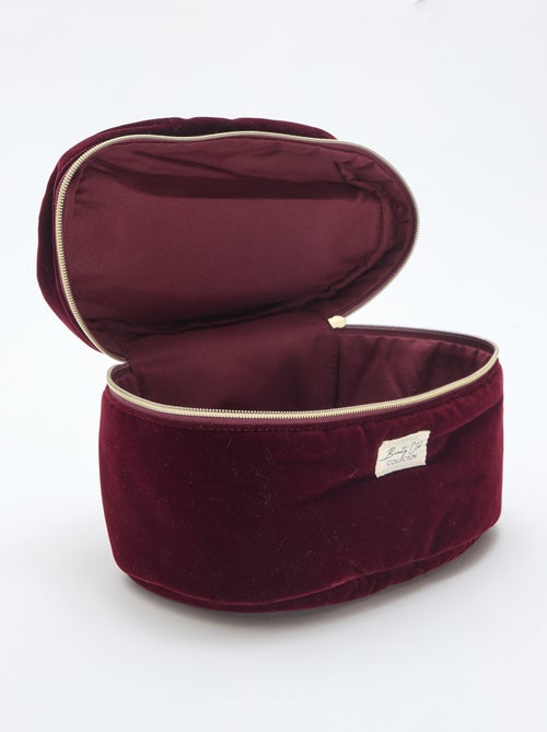 Nécessaire Vanity em veludo - Kiabi