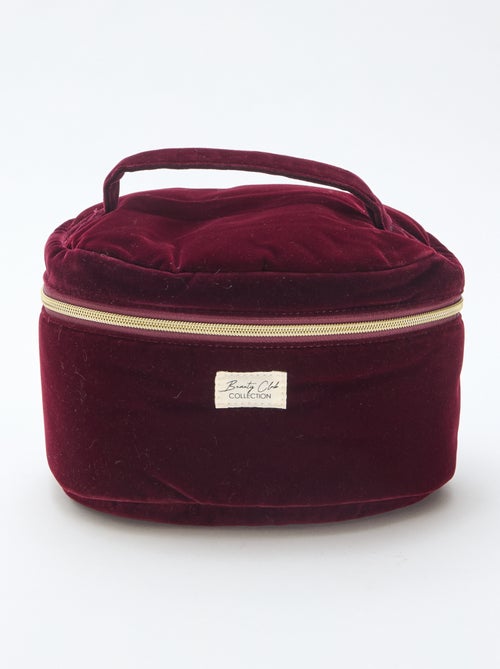 Nécessaire Vanity em veludo - Kiabi