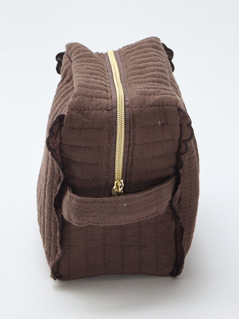 Necessaire Vanity grande Castanho - Kiabi