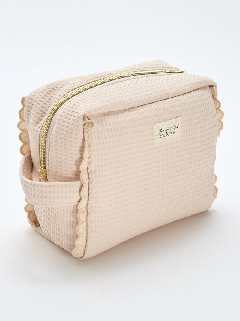 Necessaire Vanity tamanho grande Bege - Kiabi