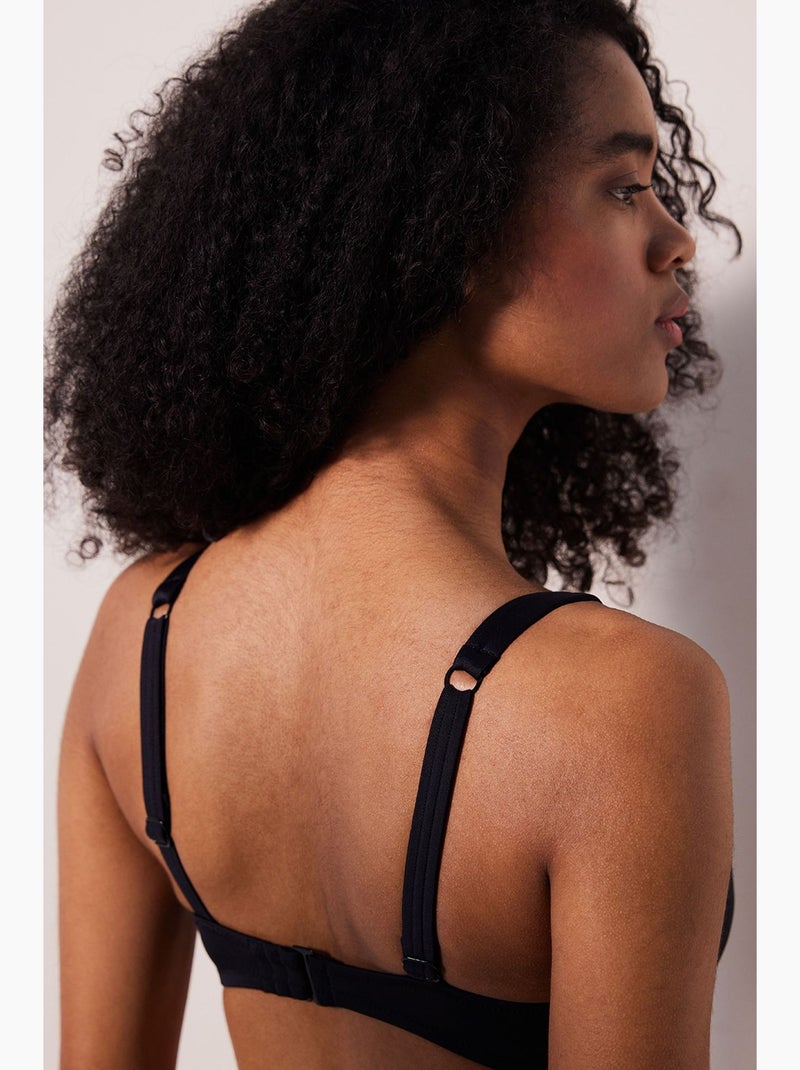New top de biquíni com aro penti Preto - Kiabi