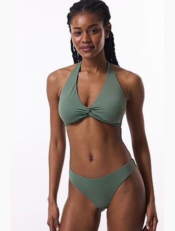 New top de biquíni triangular twist com aro penti