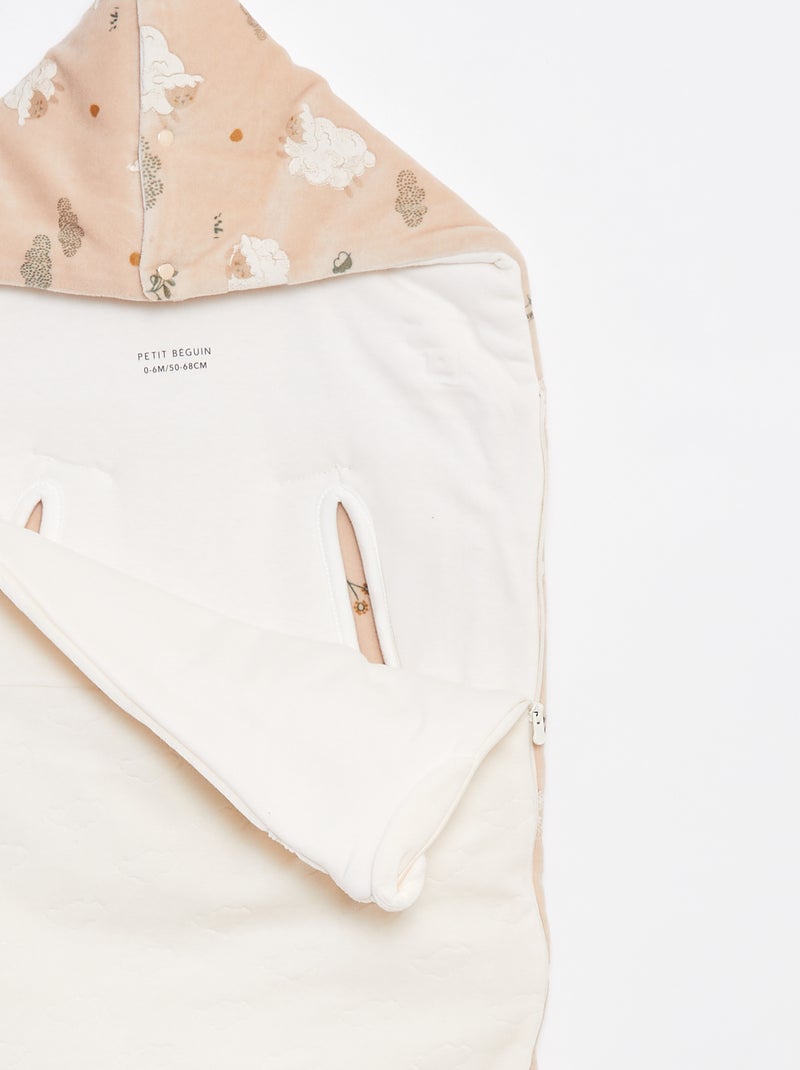 Ninho de bebé quente com cadeira de automóvel Bege - Kiabi