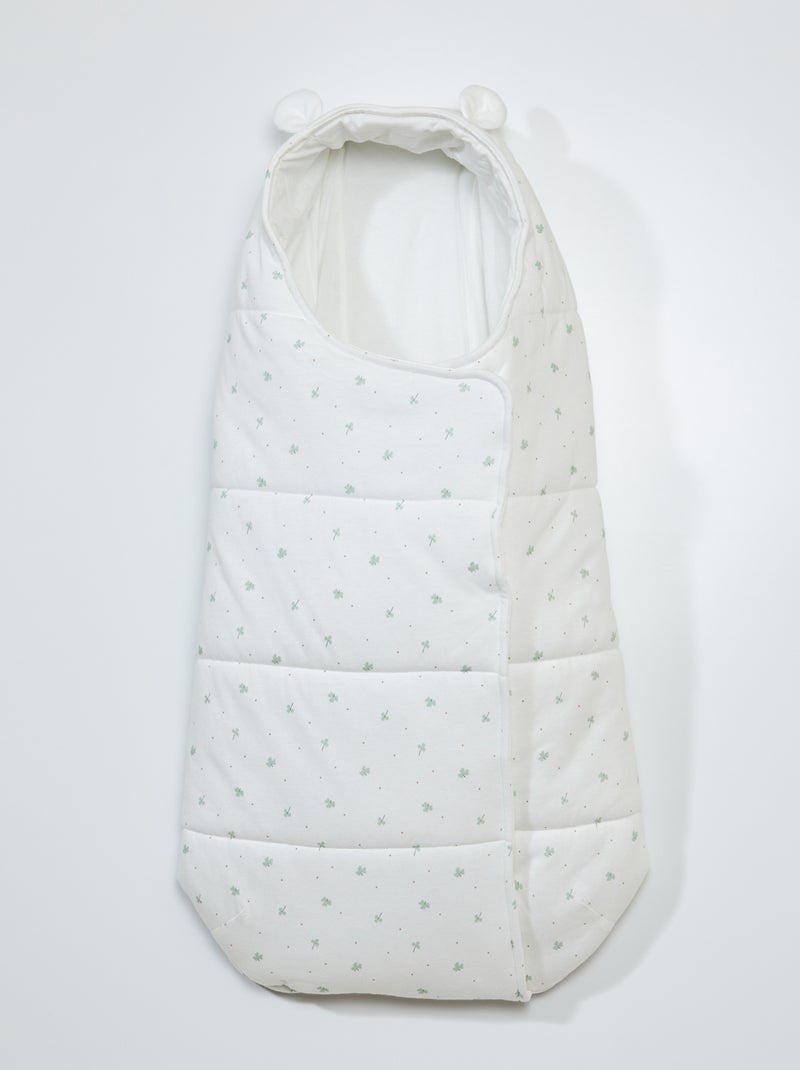 Ninho para bebé com estampado - Especial para passeio BRANCO - Kiabi