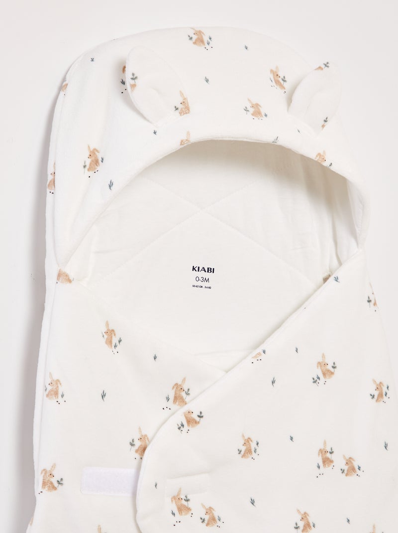 Ninho para bebé com motivo BRANCO - Kiabi