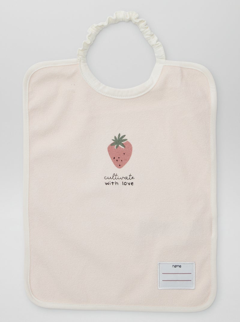 O lote de 2 babetes com decote elástico BRANCO - Kiabi