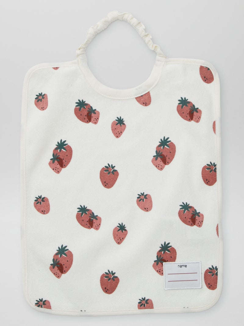 O lote de 2 babetes com decote elástico BRANCO - Kiabi