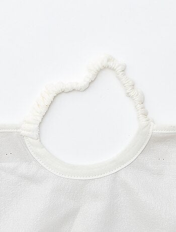 O lote de 2 babetes com decote elástico