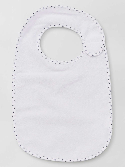 O lote de 7 babetes de felpa forrados - Kiabi