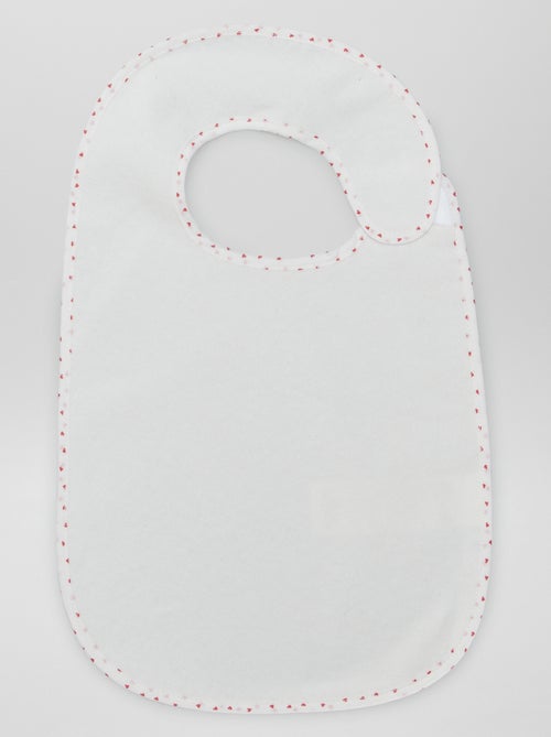 O lote de 7 babetes de felpa forrados - Kiabi