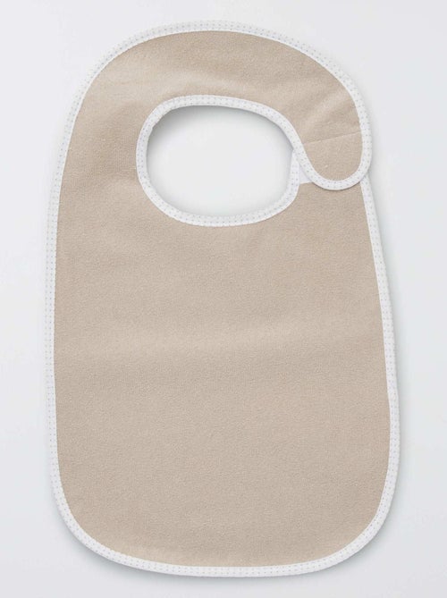 O lote de 7 babetes de felpa forrados - Kiabi