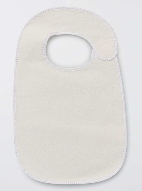 O lote de 7 babetes de felpa forrados - Kiabi