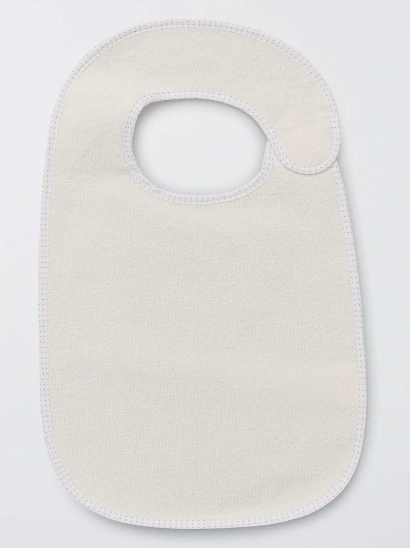 O lote de 7 babetes de felpa forrados MARROM - Kiabi