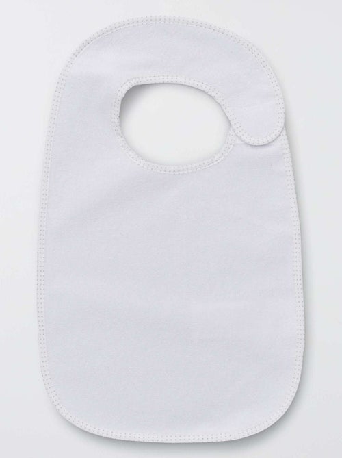 O lote de 7 babetes de felpa forrados - Kiabi