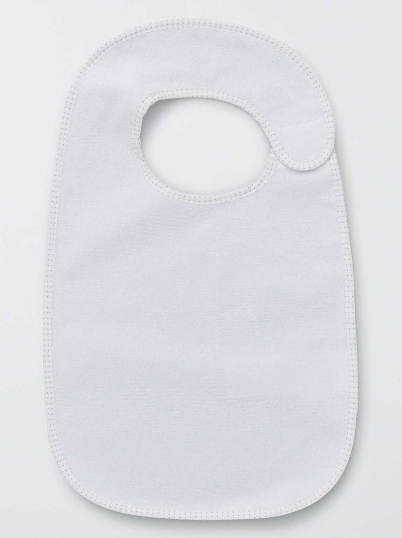 O lote de 7 babetes de felpa forrados MARROM - Kiabi