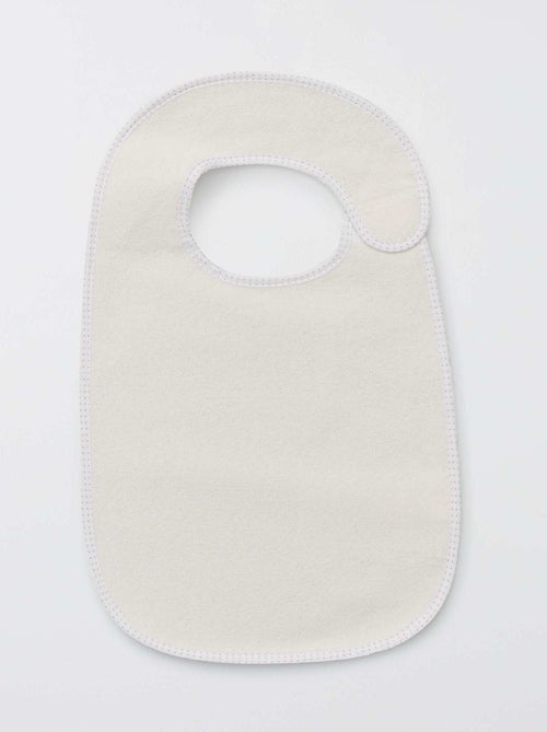 O lote de 7 babetes de felpa forrados - Kiabi