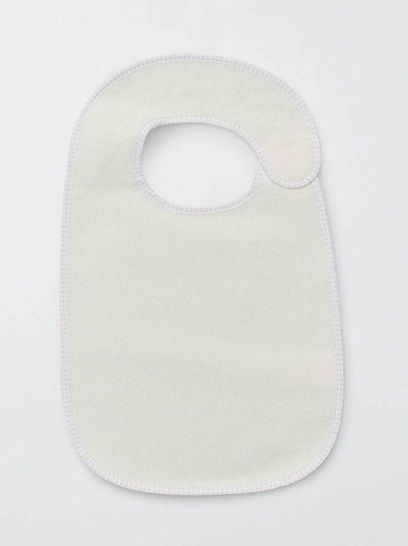 O lote de 7 babetes de felpa forrados MARROM - Kiabi