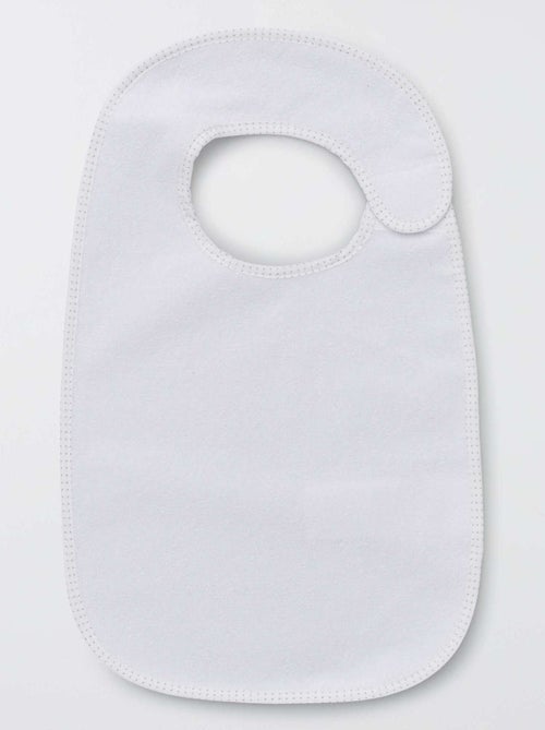 O lote de 7 babetes de felpa forrados - Kiabi