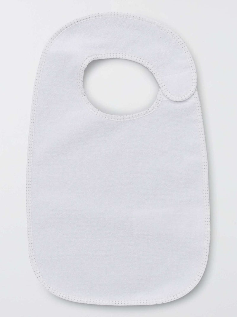 O lote de 7 babetes de felpa forrados MARROM - Kiabi