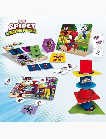 O spidey e os seus fantásticos amigos jogos de tabuleiro 10 em 1
