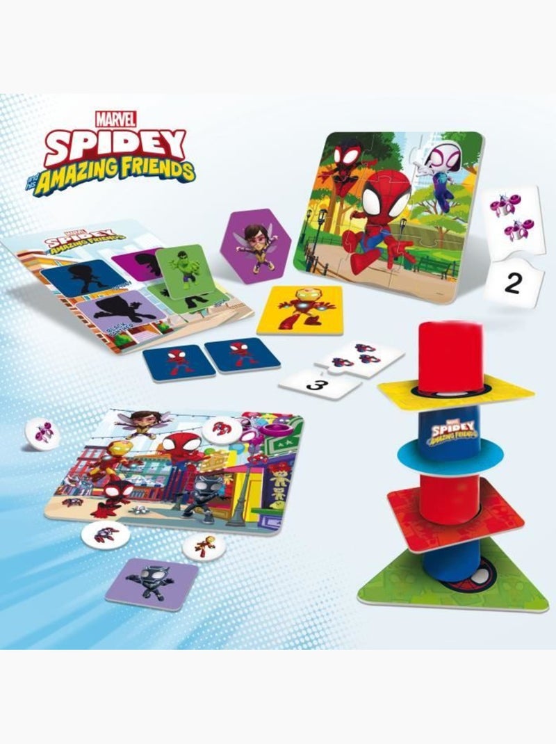 O spidey e os seus fantásticos amigos jogos de tabuleiro 10 em 1 Vermelho - Kiabi