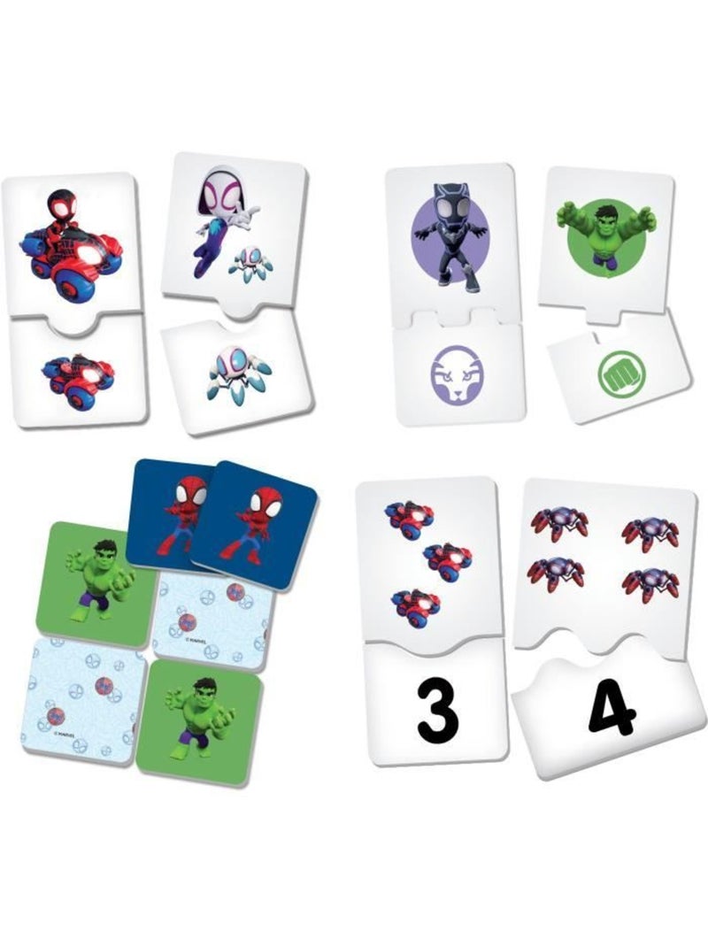 O spidey e os seus fantásticos amigos jogos de tabuleiro 10 em 1 Vermelho - Kiabi