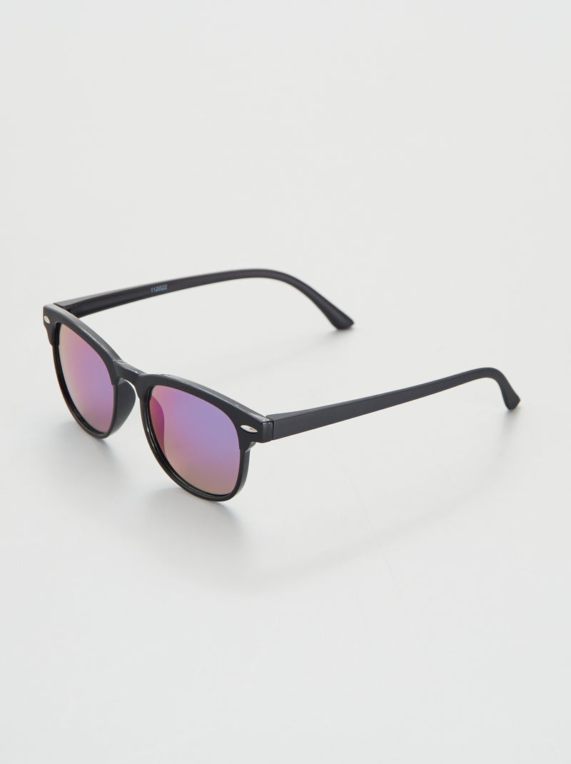 Óculos de sol com lentes espelhadas Preto - Kiabi