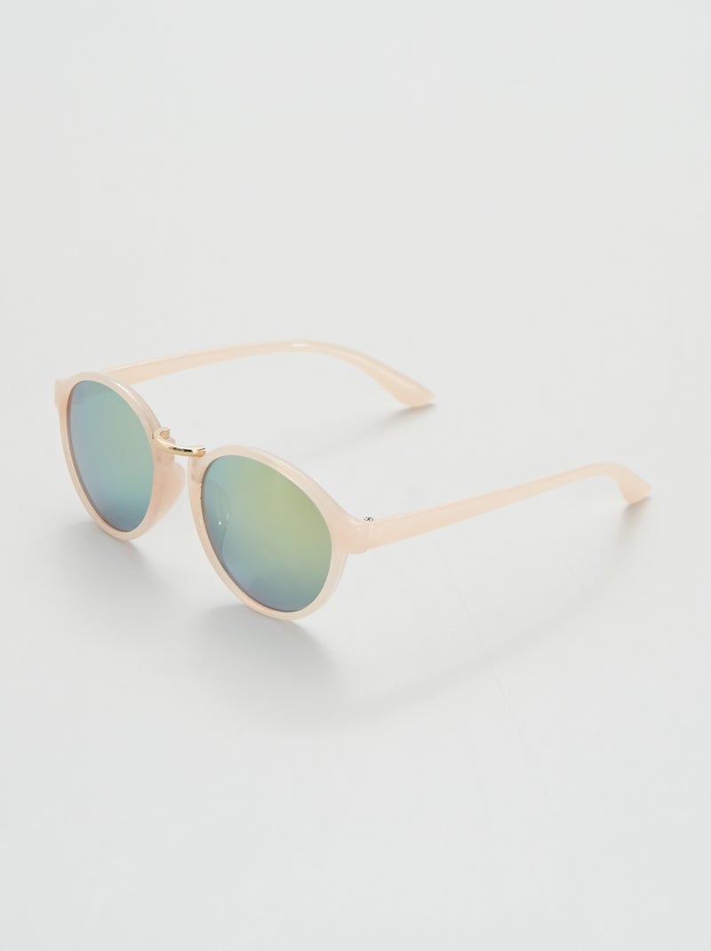 Óculos de sol com lentes espelhadas Rosa Pálido - Kiabi