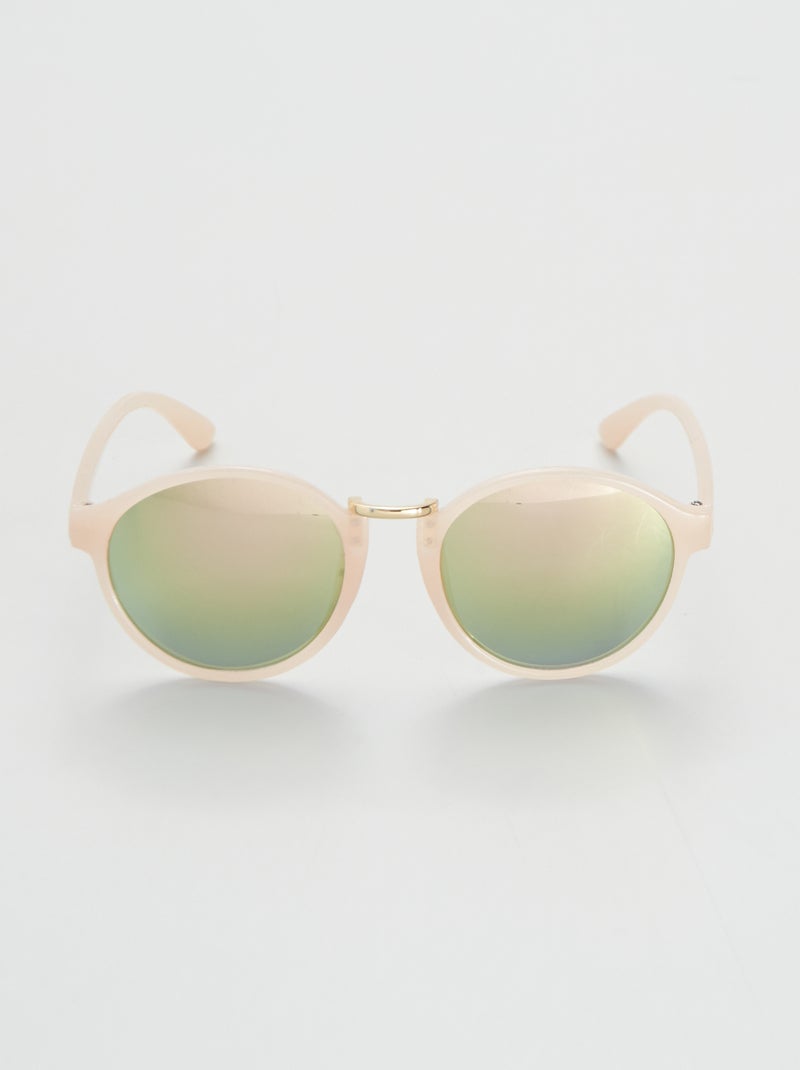 Óculos de sol com lentes espelhadas Rosa Pálido - Kiabi