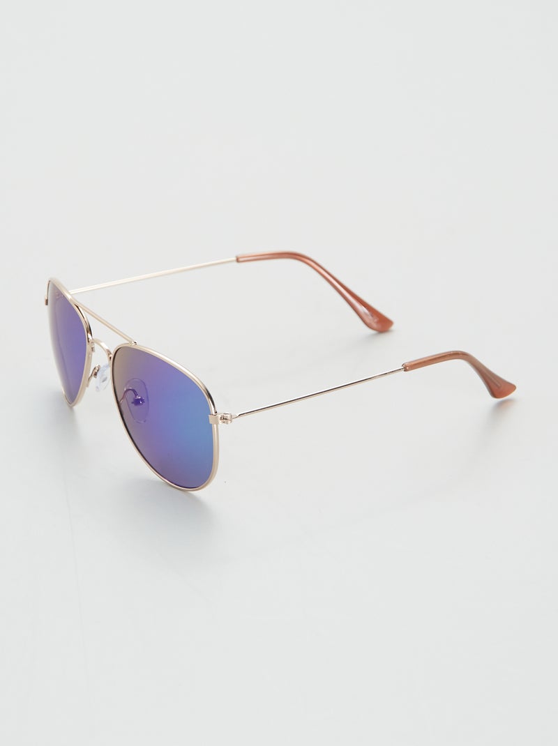 Óculos de sol estilo aviador Prata - Kiabi