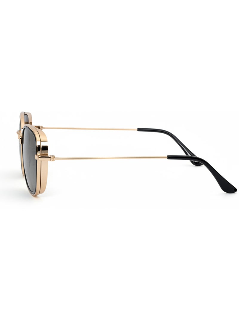 Óculos de sol polarizados unissexo Dourado - Kiabi