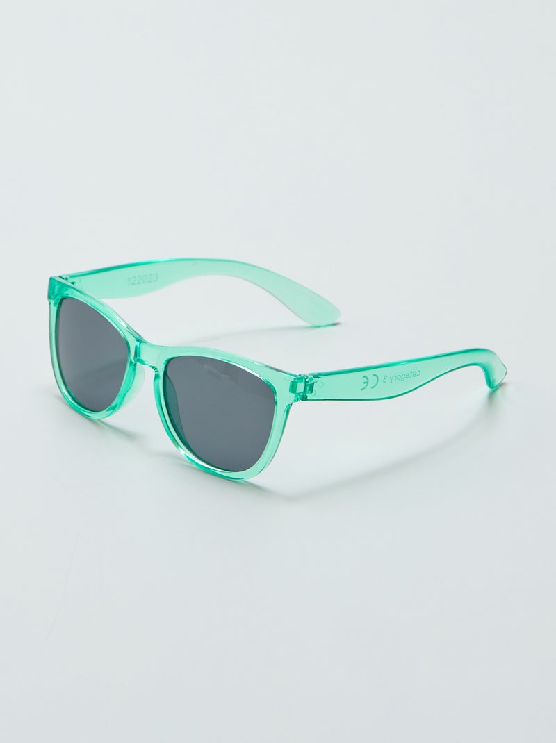 Óculos de sol transparentes VERDE - Kiabi