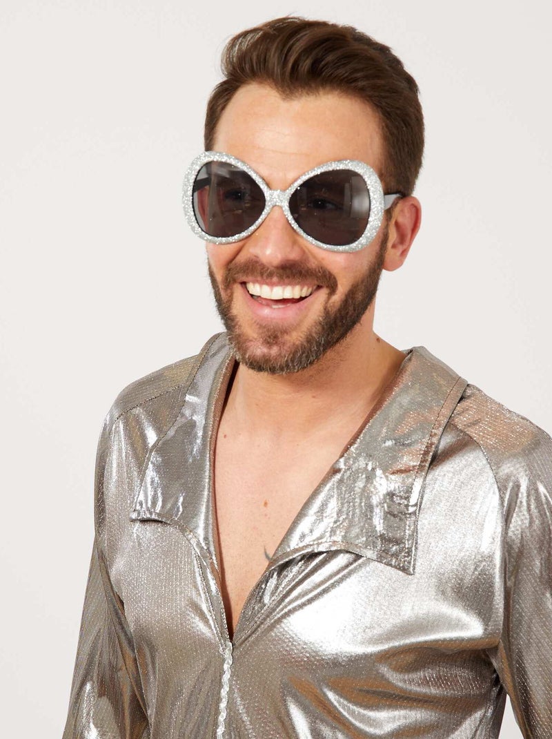 Óculos maxi com brilhantes Prata - Kiabi