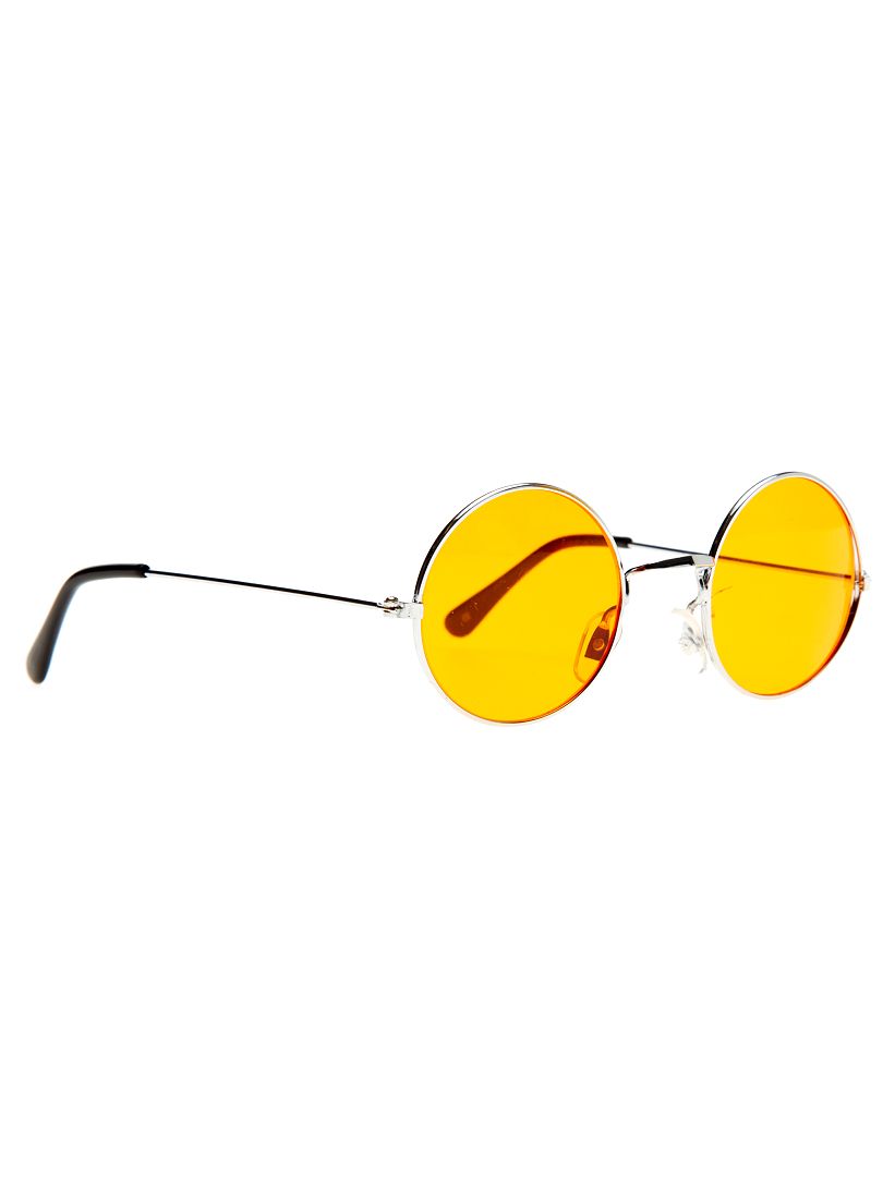 Óculos redondos de fato de hippie Laranja - Kiabi