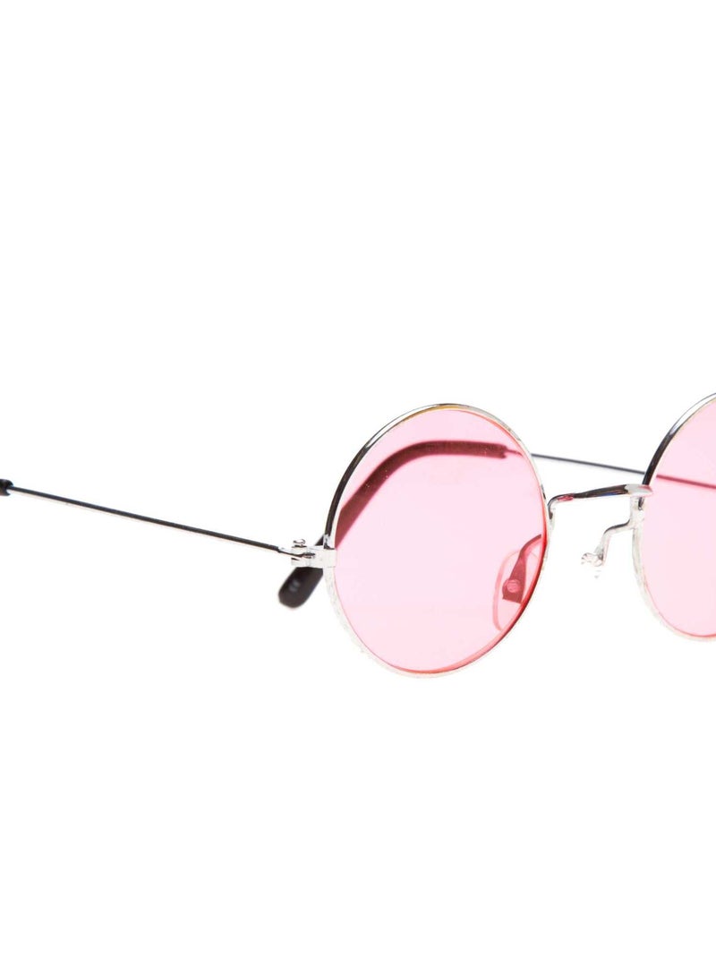 Óculos redondos de fato de hippie Rosa - Kiabi