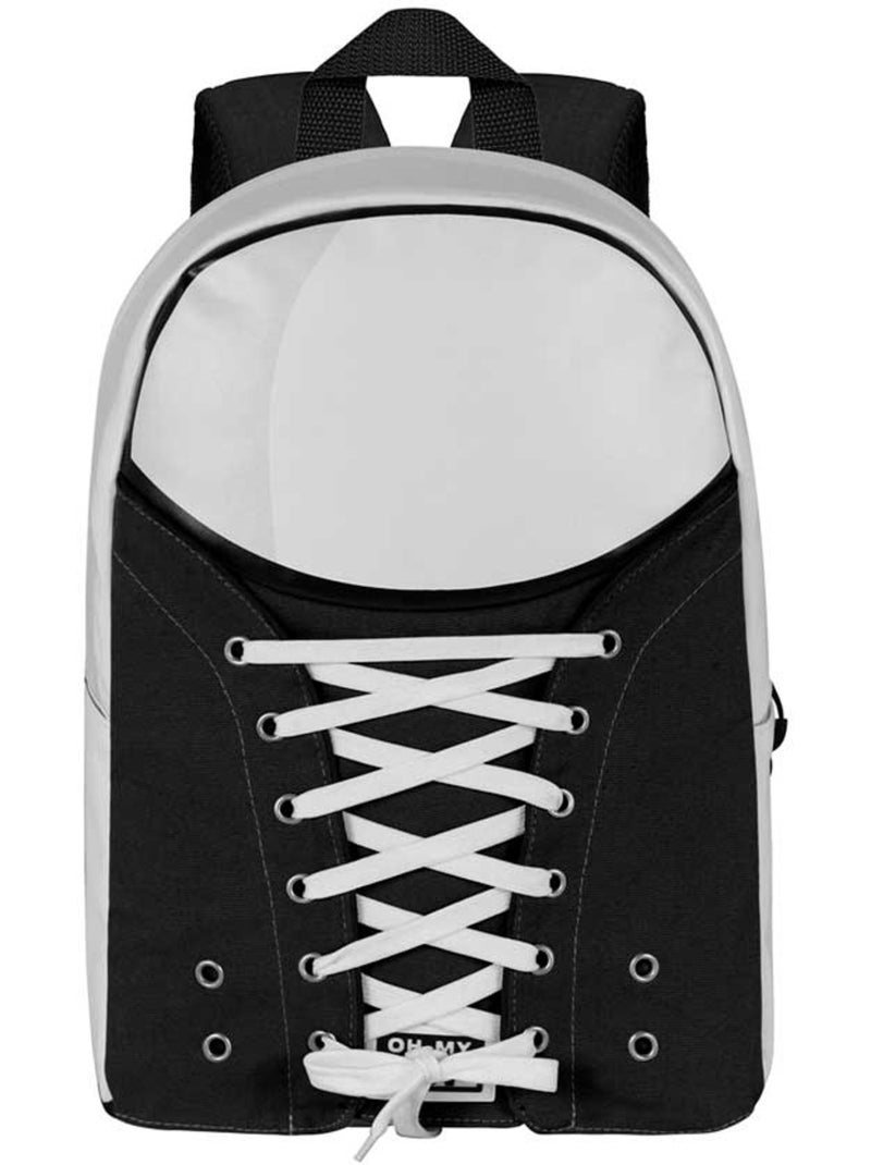 Oh My Pop Black Mochila Sneakers, Preta Preto - Kiabi