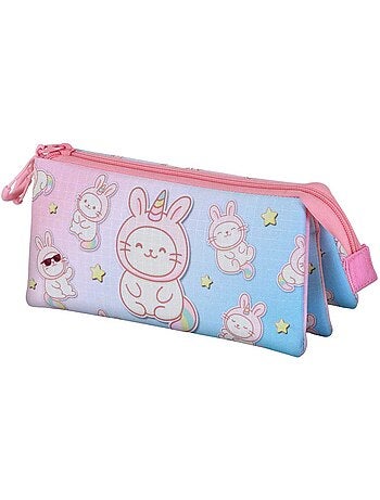 Oh My Pop Bunicat Estojo Triplo, Rosa