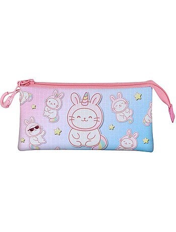 Oh My Pop Bunicat Estojo Triplo, Rosa